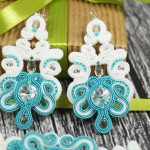 Komplet biżuterii sutasz „Turquoise & White”